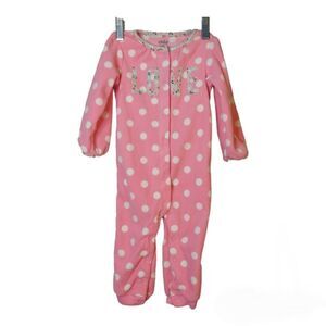Baby Girl LOVE Polka-dot Sleeper 12 Months